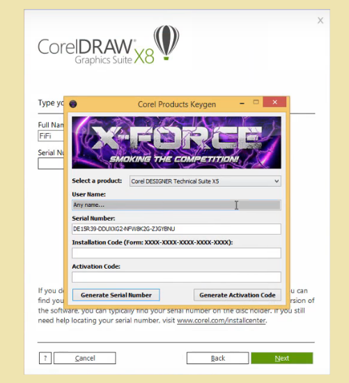 corel draw x7 product key